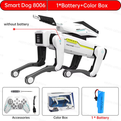 Intelligent Electric RC Robot Dog with Multifunctional Features and Turret - Educational Bionic Smart Toy Gift